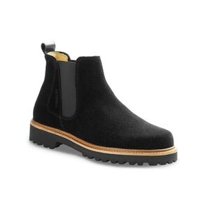 Samuel Hubbard Chelsea Black Suede Ankle Boots